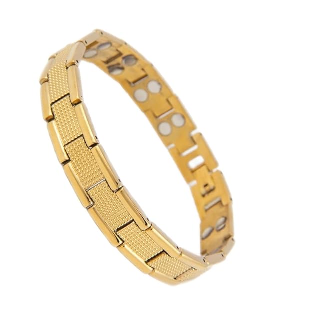 WELLNIFY - Bio Magnetic Bracelet For Men & Women/Blood Pressure Metal Chain/High Power Magnet/Energy Maintain/Blood Circulation & Therapy/Pain Relief
