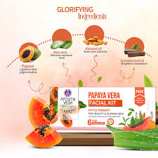 Papaya Facial Kit for glowing skin |Best facial kit for skin whitening – Ayouthveda